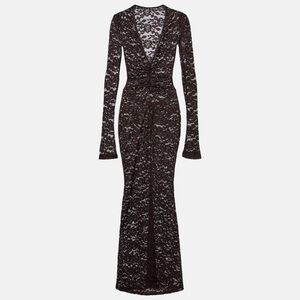 NEW BANANHOT Tyler Black Lace Maxi Dress